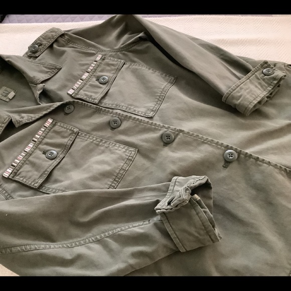 Old Navy Military inspired army green jacket, size M - Picture 3 of 7